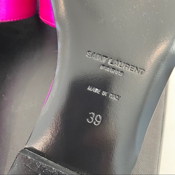 39 9 Saint Laurent Tribute Nu Pieds Slide Sandals - Picture 11 of 16